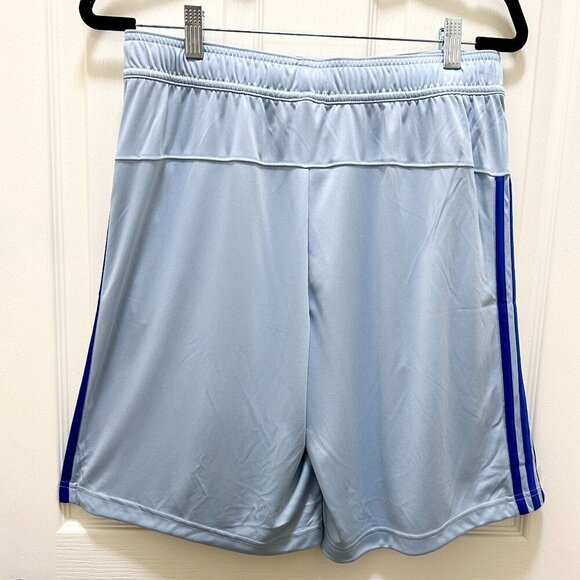 New Adidas Active Shorts Men's Size M Blue Iconic 3 Stripes Detail Athletic - Picture 9 of 12